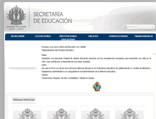 Tablet Screenshot of educacion.durango.gob.mx