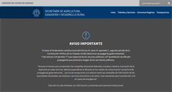 Desktop Screenshot of desarrollorural.durango.gob.mx